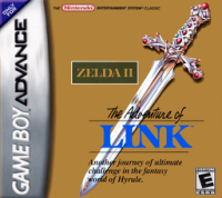 Zelda II The Adventure of Link GameBoy Advance  box art